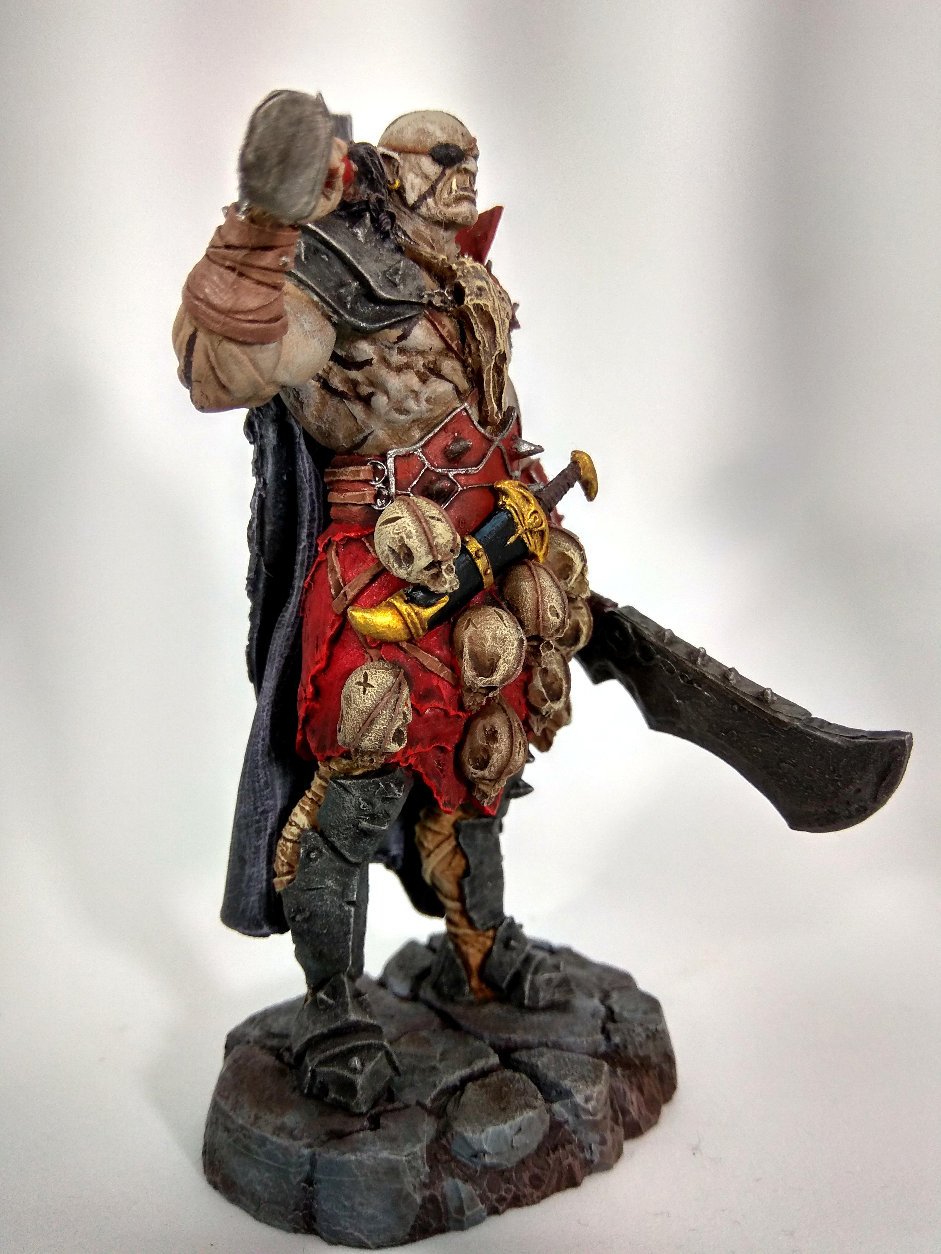 half orc fighter miniature